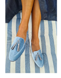 Hadley™ | Zapatillas plateadas con borlas