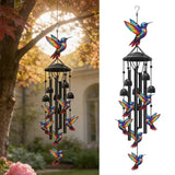Aria | Elegante campanilla de viento con motivo de colibrí para la paz y armonía del hogar