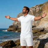 Maxim | Summer two-piece men's set with a polo shirt for a sophisticated style
