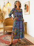 Inaya | Vestido vaquero con patchwork étnico