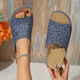 GINGER | SANDALIAS ORTOPÉDICAS DESLIZANTES CON RECORTES FLORALES