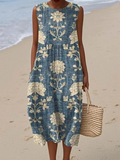 Vestido midi bohemio Belle™
