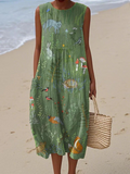 Arabella | Vestido estampado artístico