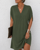 Heike | Vestido con cuello de pico