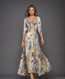 Patricia | Vestido Elegante con Estampado Floral