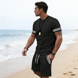 Milan | Conjunto de dos piezas para hombre a rayas para la máxima comodidad en verano