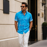 Milo | Camisa de manga corta con estampado geométrico